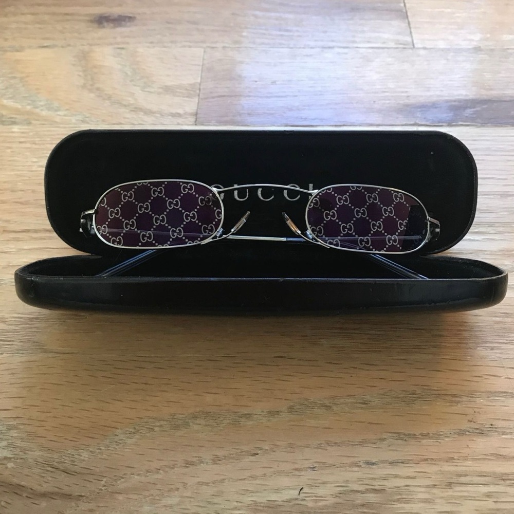 Gucci Purple Sunglasses with Case Unisex